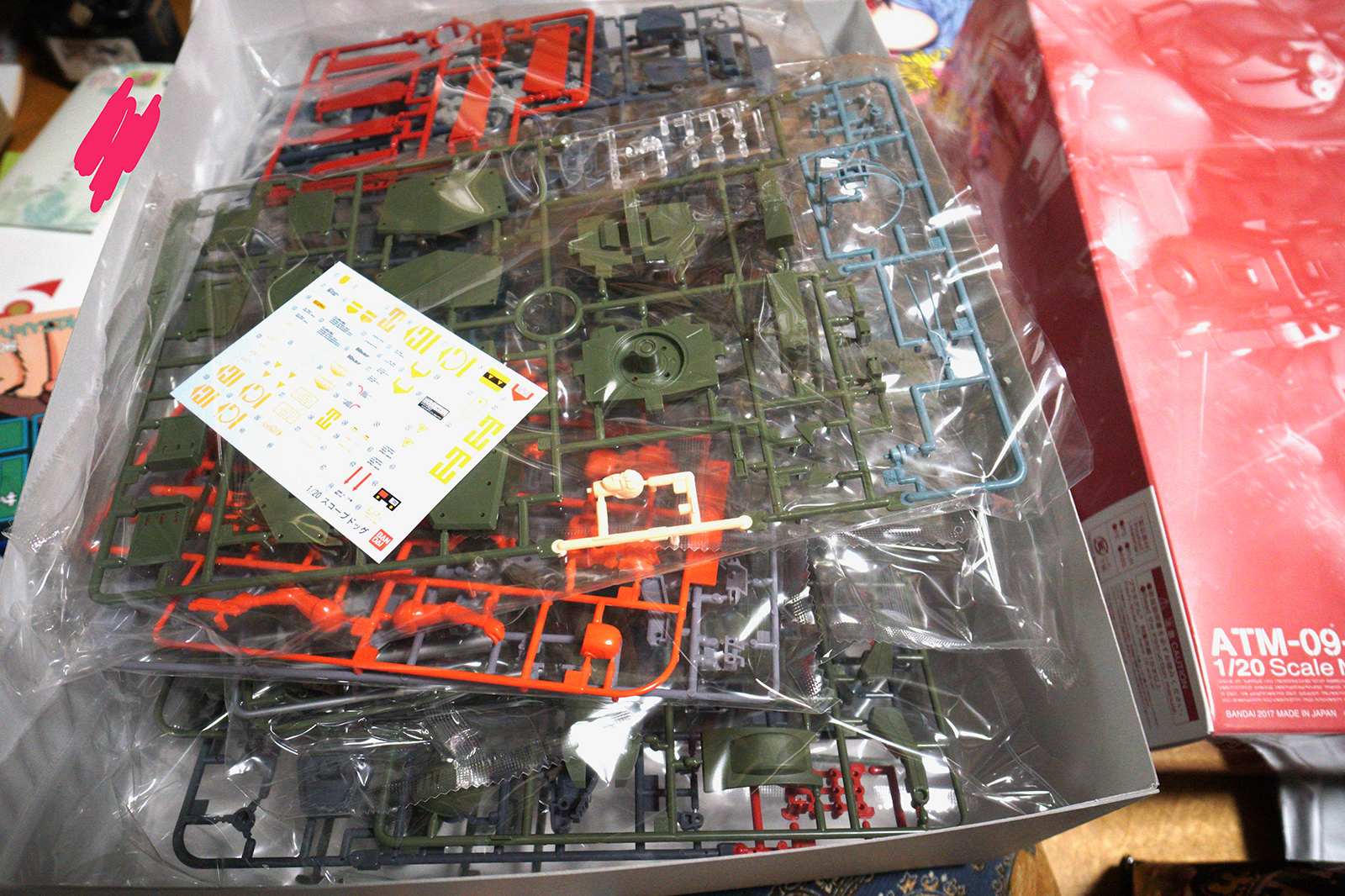 スコープドッグ・リーマン機箱を開けたところ