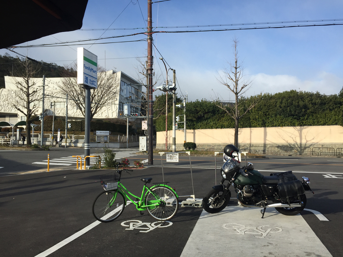 V7で京都　修学院手前